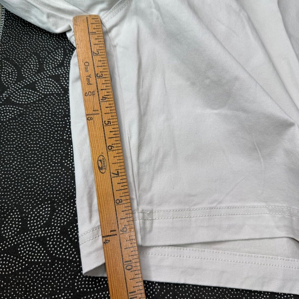 Gloria Vanderbilt Shape Effect High-Rise Bermuda Shorts 24W Beige Cotton Blend W - Picture 7 of 12